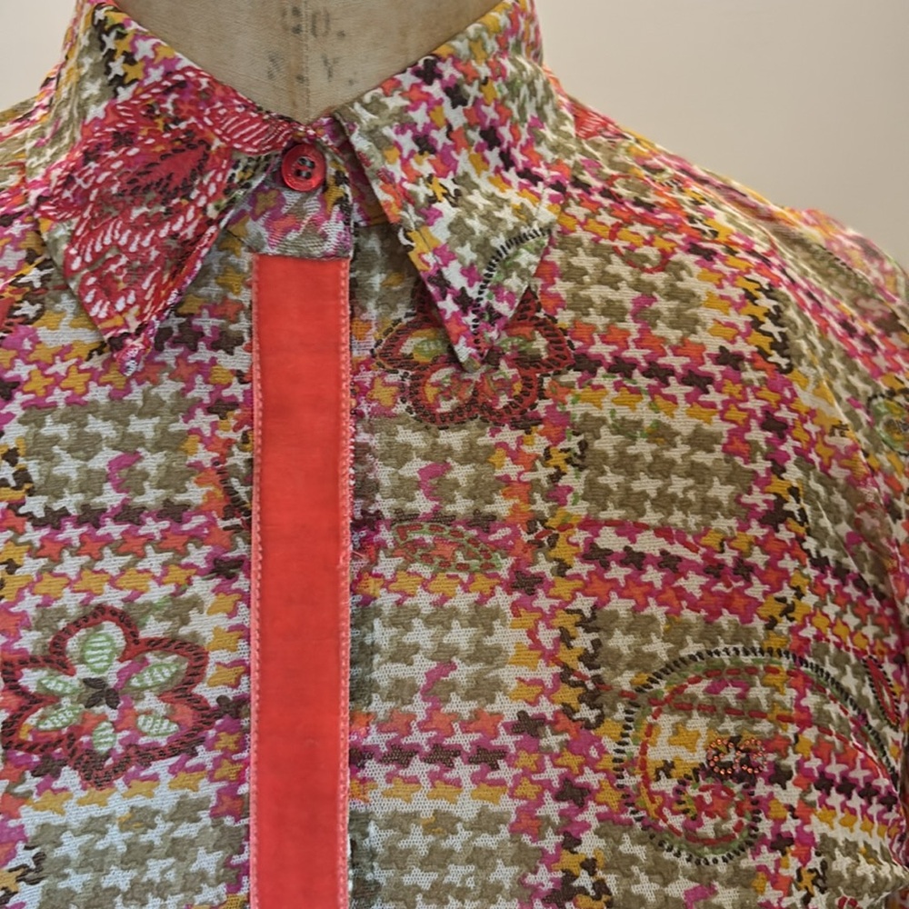Escada Multicolor Patterned Top - Picture 4 of 5